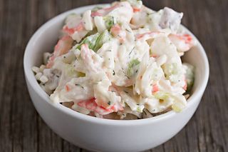 ensalada de cangrejo
