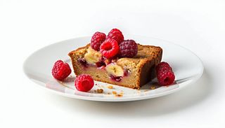 Healthy raspberry banana bread