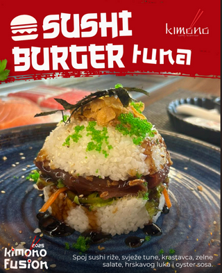 Sushi burger tuna