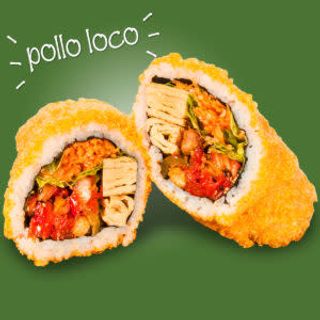 Sushi burrito pollo loco