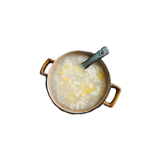 Sopa con maíz y pollo