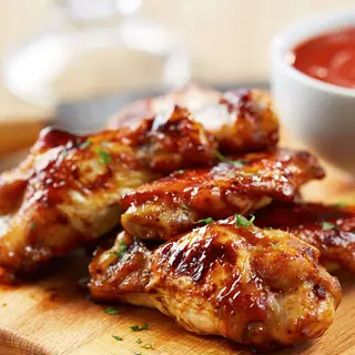 Alitas de pollo barbacoa (6 Uds.)