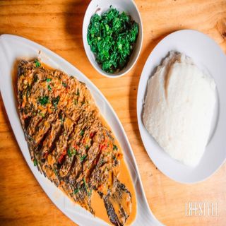 Ugali  coconut fish