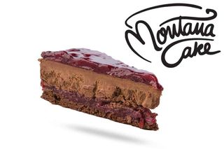 Čokolada i višnja torta komad