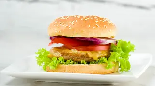 Vegetable Burger Without Cheese