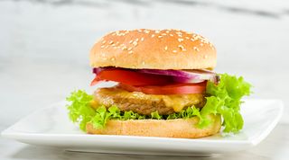 Vegetable Burger Without Cheese