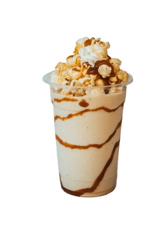 Milkshake popcorn caramel