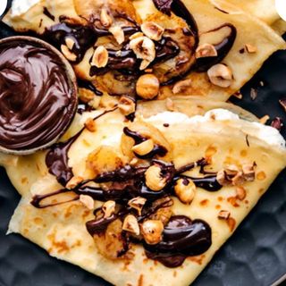 Палачинка с шоколад  и бисквитки