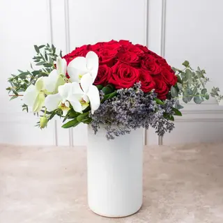 20 - Rosa Roja y Orquídea