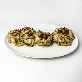 Alcachofas Naturales A La Parrilla Con Cristal De Sal.