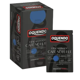 Cafe Oquendo Descafeinado Instantaneo, 100 Bolsas