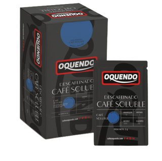 Cafe Oquendo Descafeinado Instantaneo, 100 Bolsas