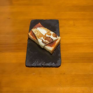 Tosta de sobrasada con queso