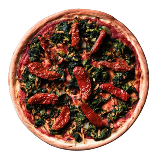 Постна пица със спанак и сушени домати (350г)