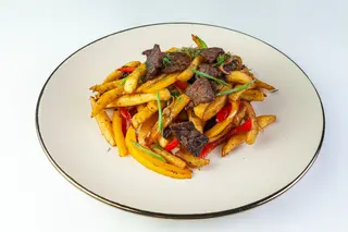 Фри с мясом
