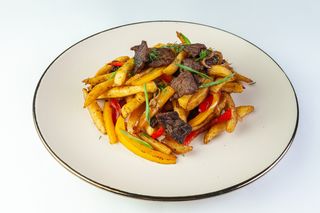 Фри с мясом