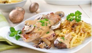 Plat Escalope De Poulet À La Crème