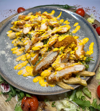 Loaded fries cu crispy