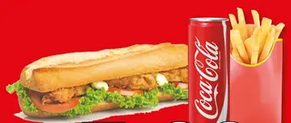 Menù family chicken baguette