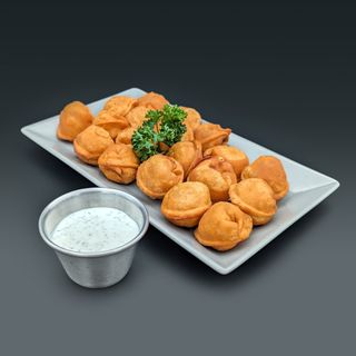 Sa ćuretinom (prženi peljmeni)