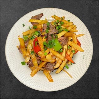 Фри с мясом 