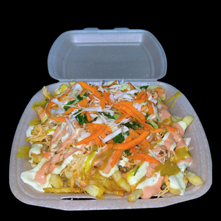 Papas locas de pollo