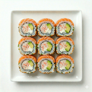 Cangrejo Y Aguacate Encima Salmón