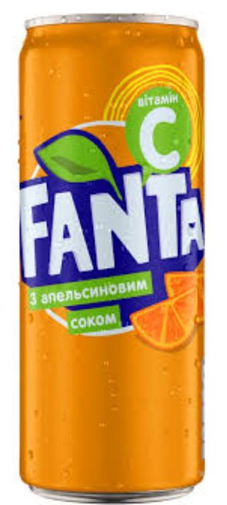 Фанта апельсин 0,33л. ж/б