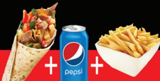 Menù completo piadina kebab piccola