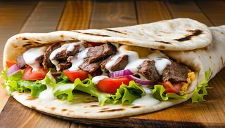 Shaorma mare de vita si curcan