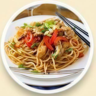 Chicken noodles