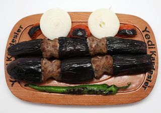Plat Kebab d'aubergines