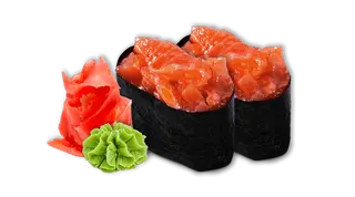 Гункан з лососем (2шт)