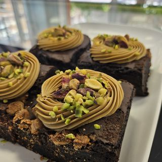 Brownie pistachos 