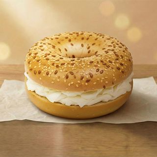 ბეიგელი მდნარი ყველით