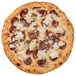 Піца з пряним суджуком і рікотою