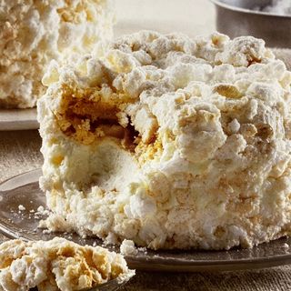 Meringa affogato al cioccolato