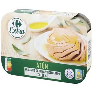 Atún en AOVE Ecológico Carrefour Pack de 6 Latas de 52 Gr.