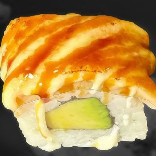 211-Uramaki De Aguacate Y Salmón Flameado (4 Uds.)