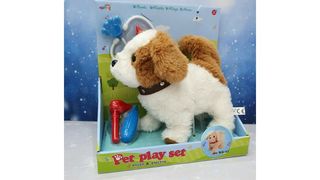 Интерактивный щенок звук/свет на поводке