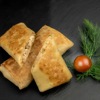 Crepes de Pollo y Setas. Comida Artesana