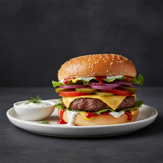 Cheeseburger de vită