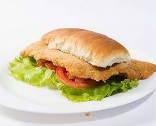 Milanesa completa al pan
