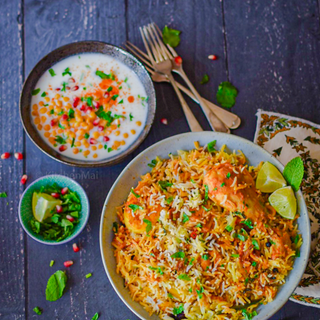 Poulet/chicken biryani
