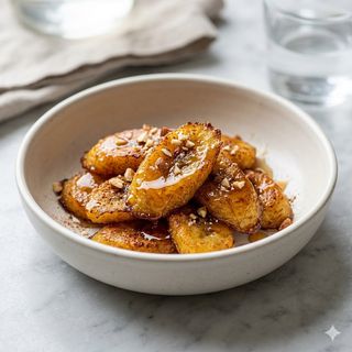 Plátano Frito Con Miel