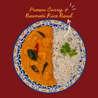 Goan Prawn Curry and Basmati Rice Bowl