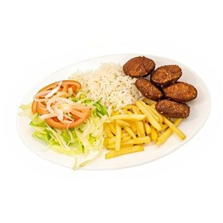 Menú Plato Falafel Con Arroz Y Bebida