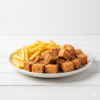 Chicharrón Patatas Y Ensalada