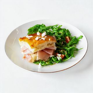 Focaccia de Queijo de Cabra, Presunto e Mel