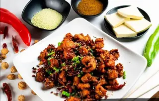 Жареная острая курица